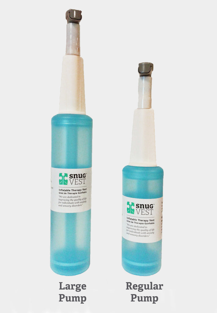 Comparison of regular pump and large pump